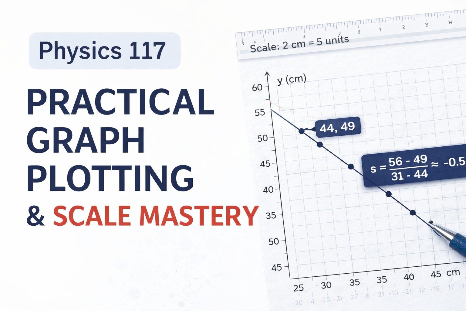 Physics 117: How to plot a Practical Graph & get the perfect scale