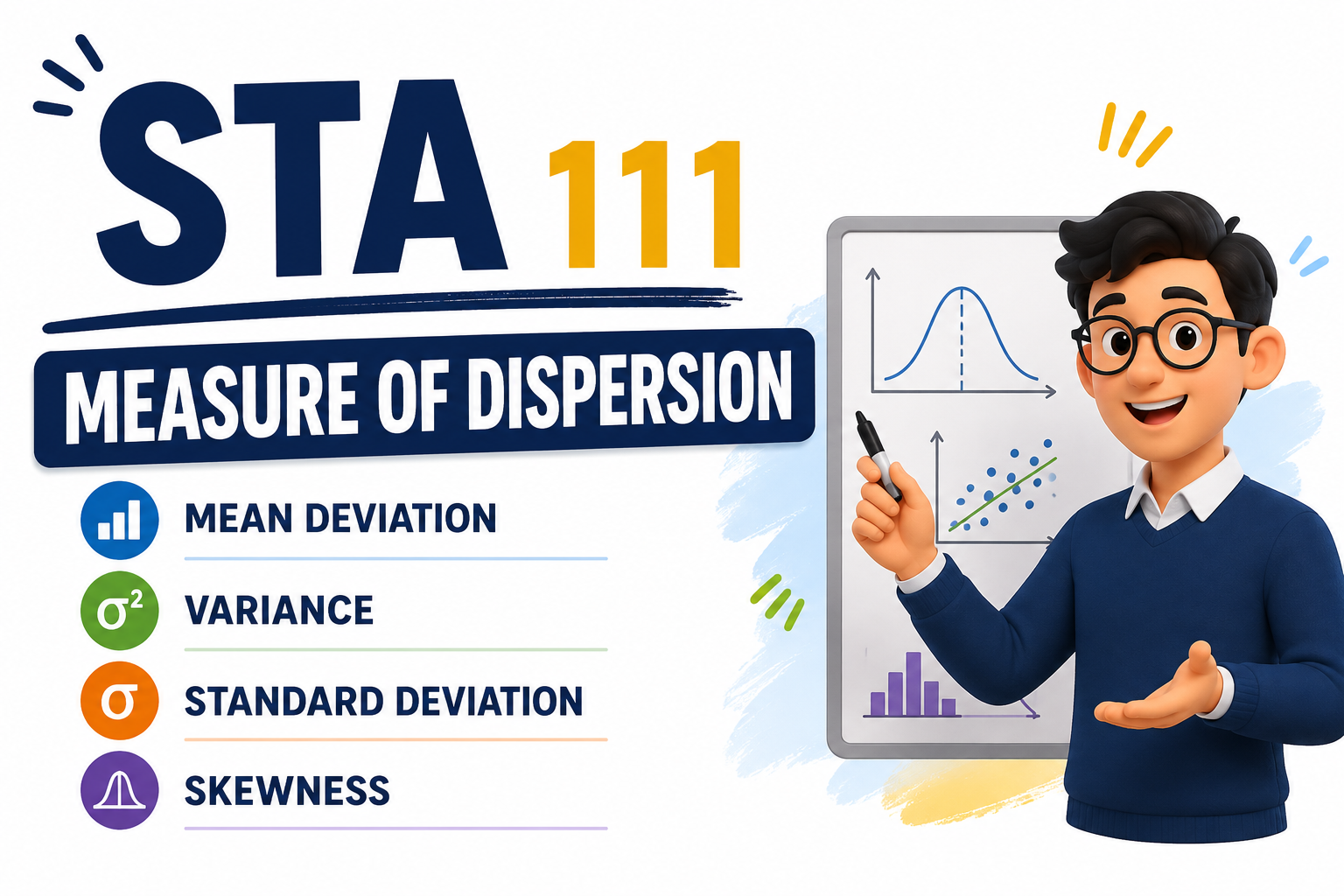 Measures of Dispersion & Skewness Explained